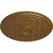 Ekena Millwork Reece Ceiling Medallion (Fits Canopies up to 6 3/4"), 21"OD x 1 1/4"P, Smokey Topaz Crackle CM21RESTC - alternate 4